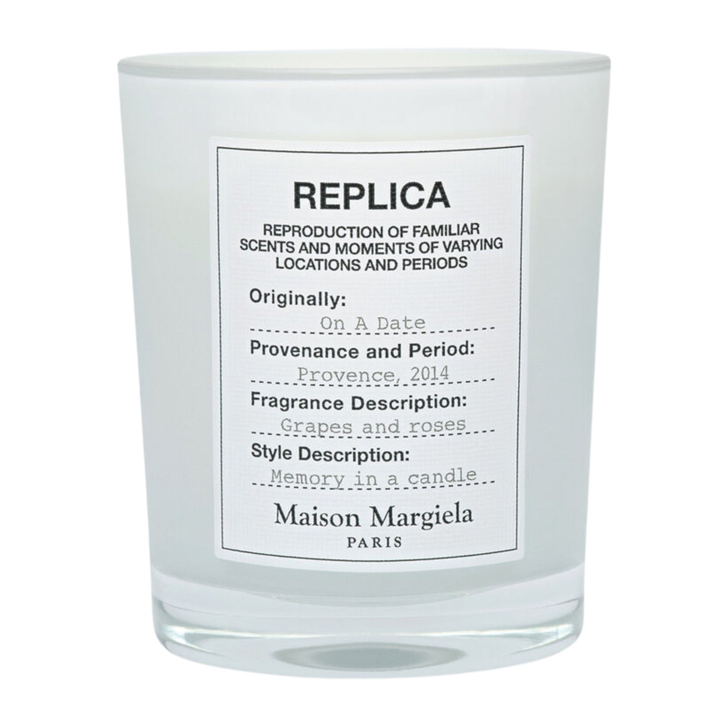 Productos de Importación (12 - 16 días hábiles) - Maison Margiela On A Date Candle (U) 5.82 oz