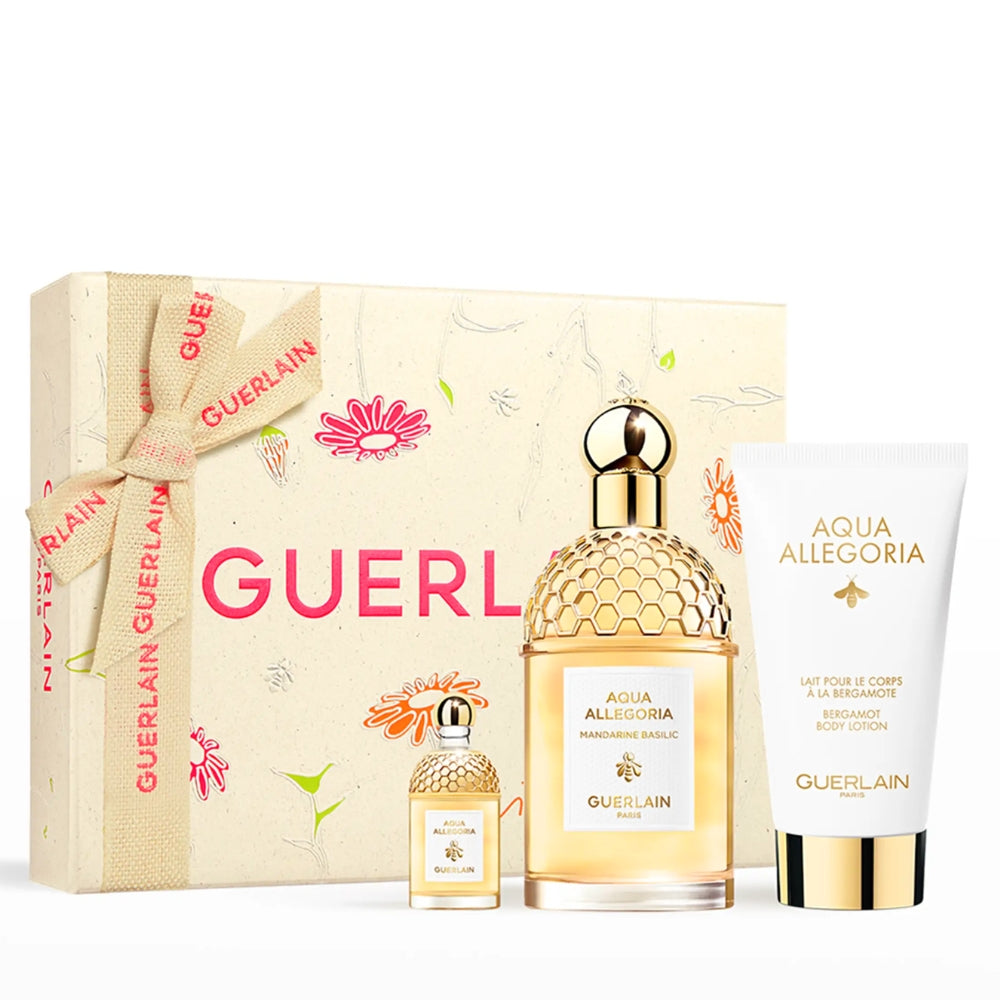 Guerlain 3Pc Aqua Allegoria Mandarine Basilic Eau De Toilette Gift Set (L) (IMPORTACIÓN 12 a 16 DÍAS HÁBILES)